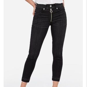 Express High Waist Perfect Cropped Skinny Jeans